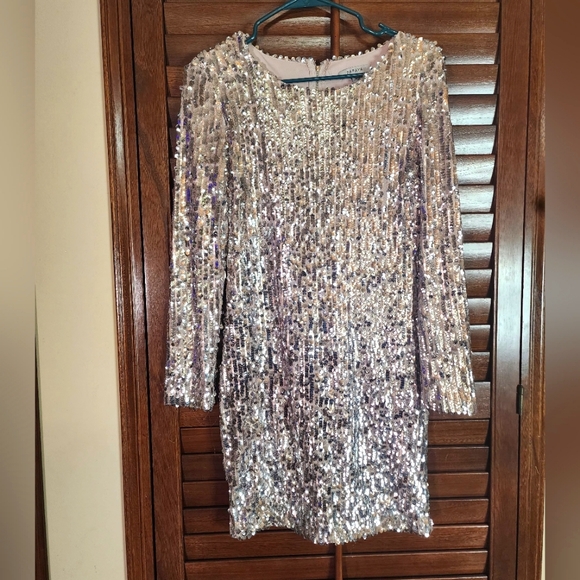 Papaya Dresses & Skirts - Papaya Silver Sequin Dress